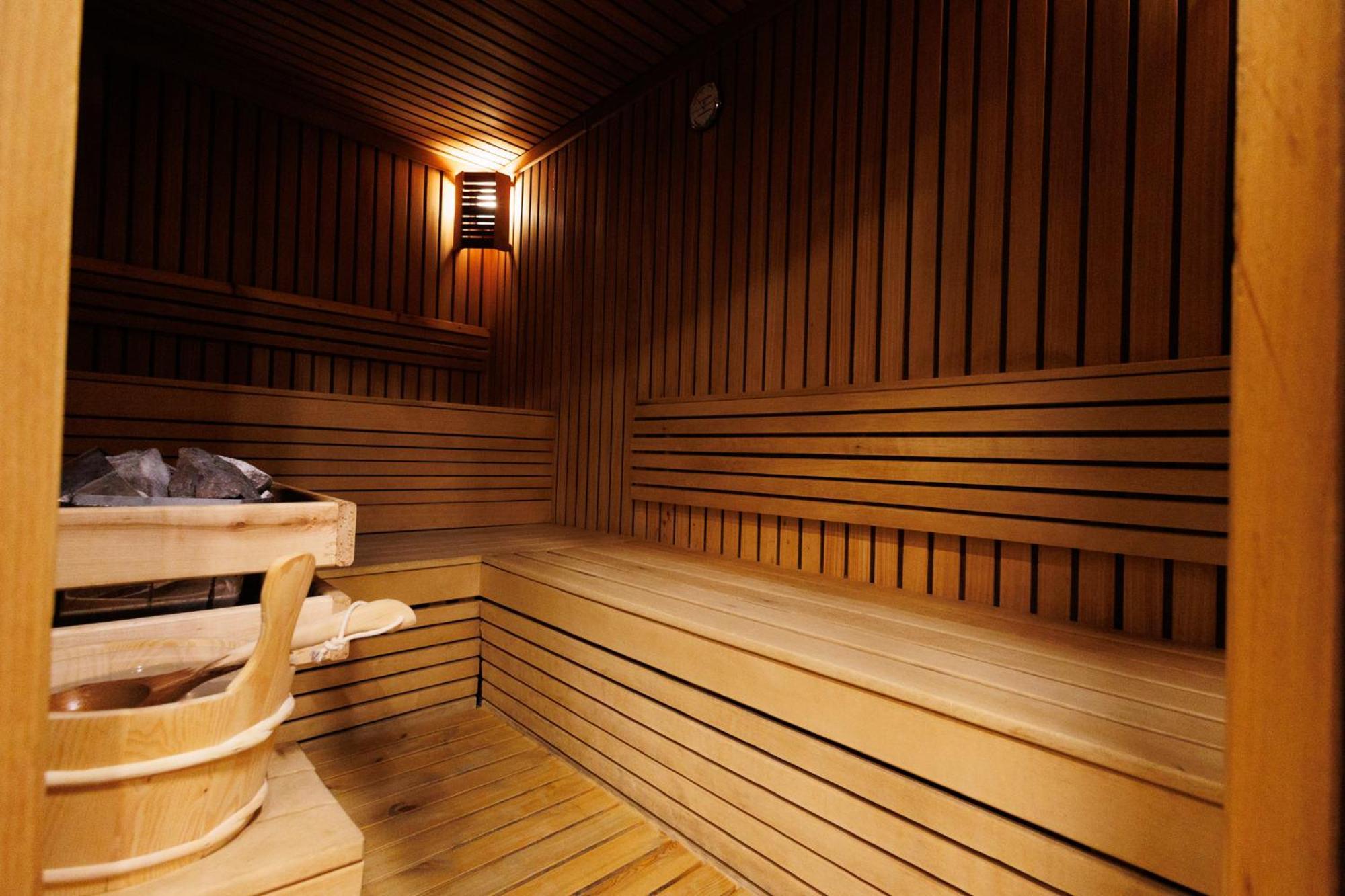 Lucky Bansko Aparthotel Spa & Relax Exterior foto A Finnish sauna